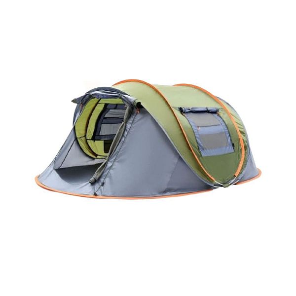 Camping Tent 4Person Easy Pop Up Tent with 2 Doors UPF50