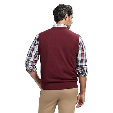 Men's IZOD Premium Essentials Solid V-Neck 12-Gauge Sweater Vest