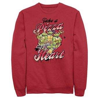 Men's Teenage Mutant Ninja Turtles Take A Pizza My Heart Graphic Fleece