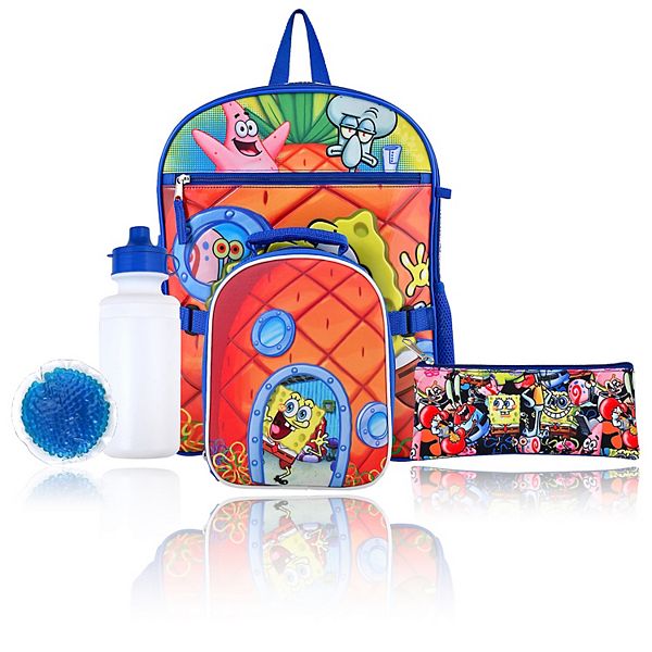 SpongeBob SquarePants 5-Piece Backpack Set - Multi