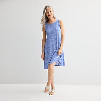 Petite Croft & Barrow® Sleeveless Tank Swing Dress