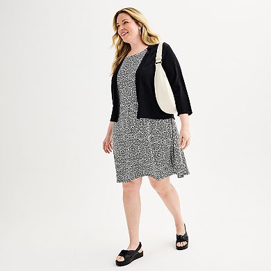 Plus Size Croft & Barrow Sleeveless Tank Swing Dress