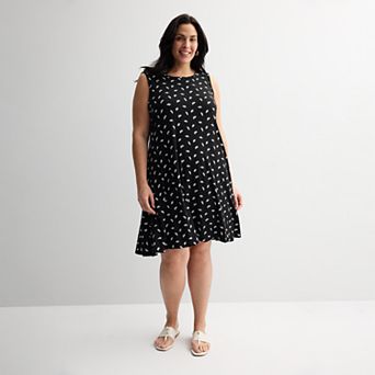 Plus Size Croft & Barrow® Sleeveless Tank Swing Dress