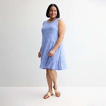 Plus Size Croft & Barrow® Sleeveless Tank Swing Dress