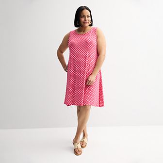 Plus Size Croft & Barrow® Sleeveless Tank Swing Dress