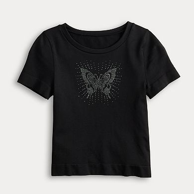 Juniors' Harper & Ivy Seamless Rhinestone T-Shirt