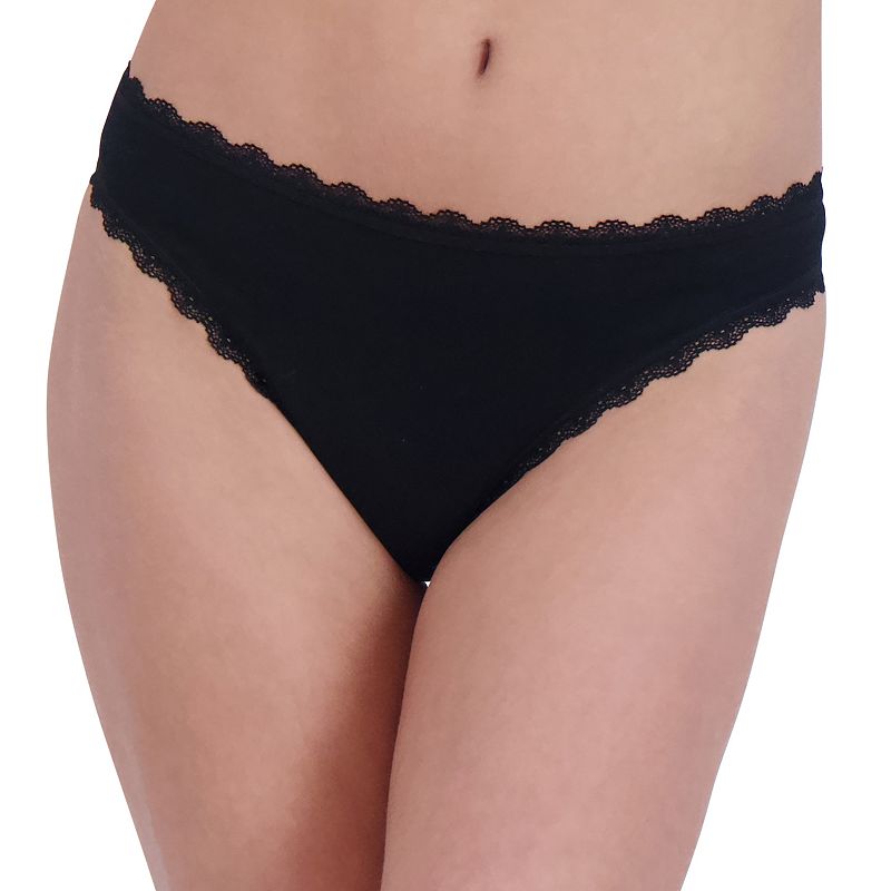 Juniors' SO® Seamless Thong Panty SO83-019, Girl's, Size: Small, Black