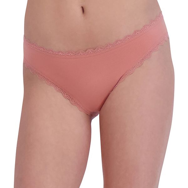 Juniors' SO&reg; Seamless Cheeky Bikini Panty SO75-028 - Desert Sand (LARGE)