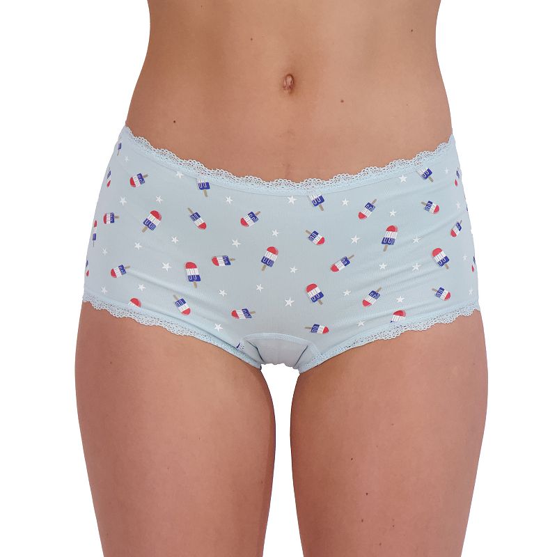 Juniors' SO® Seamless Boyshort Panty SO72-040, Girl's, Size: Medium, Bomb Pops