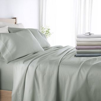 Urban Loft's Cotton Sateen Solid Sheet Set 300 Thread Count Long Staple Cotton