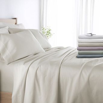 Urban Loft's Cotton Sateen Solid Sheet Set 300 Thread Count Long Staple Cotton
