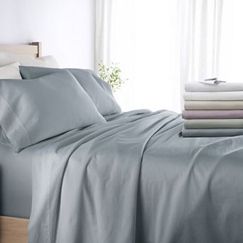 Urban Loft's Cotton Sateen Solid Sheet Set 300 Thread Count Long Staple Cotton