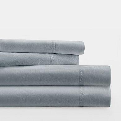 Urban Loft's Cotton Sateen Solid Sheet Set 300 Thread Count Long Staple Cotton