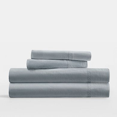 Urban Loft's Cotton Sateen Solid Sheet Set 300 Thread Count Long Staple Cotton