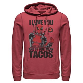 Marvel's Deadpool I Love You And By You I Mean Tacos Men's Graphic Hoodie