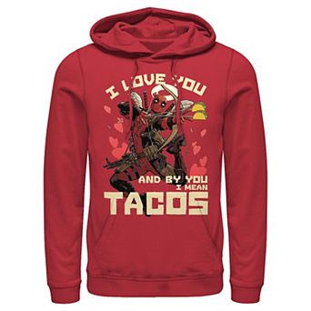 Marvel's Deadpool I Love Tacos Men's Graphic Hoodie