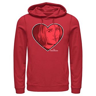 Marvel's WandaVision Scarlet Witch Heart Men's Graphic Hoodie