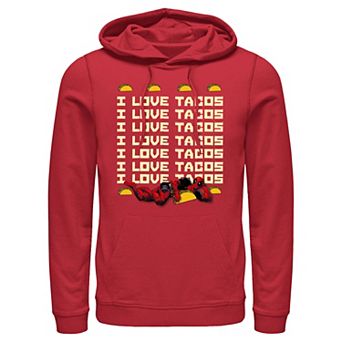 Marvel's Deadpool I Love Tacos Quote Men's Graphic Hoodie