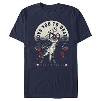 Disney's The Nightmare Before Christmas Love You To Death Men's Graphic Tee