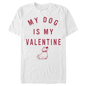 Disney's Up My Dog Is My Valentine Men's Graphic Tee