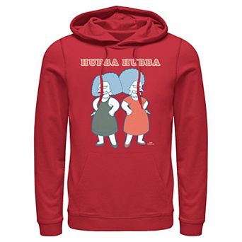 Men's The Simpsons Patty And Selma Hubba Hubba Graphic Hoodie