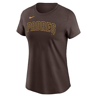 Women's Nike Xander Bogaerts Brown San Diego Padres Name & Number T-Shirt
