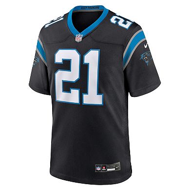 Men's Nike Jeremy Chinn Black Carolina Panthers Game Jersey