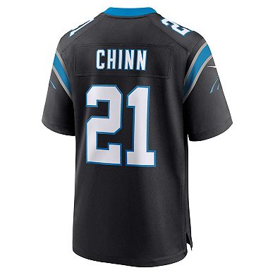 Men's Nike Jeremy Chinn Black Carolina Panthers Game Jersey