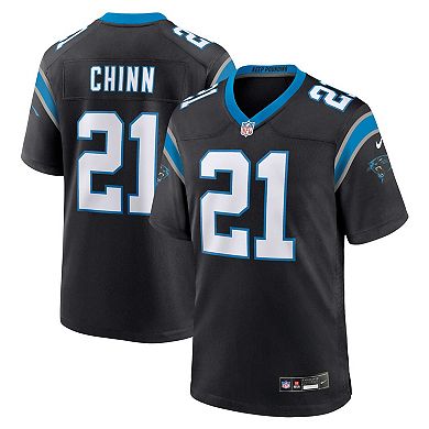 Men's Nike Jeremy Chinn Black Carolina Panthers Game Jersey