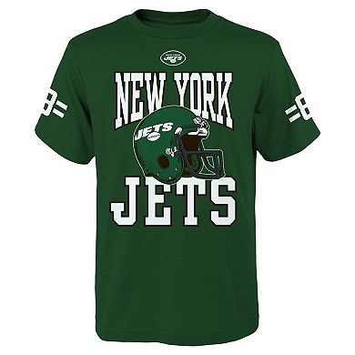 Youth Aaron Rodgers Green New York Jets Helmet T-Shirt