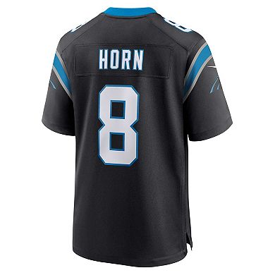 Men's Nike Jaycee Horn Black Carolina Panthers Game Jersey