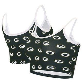 Women's Concepts Sport Green Green Bay Packers Gauge Lounge Bralette