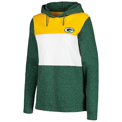 Women's Antigua Green Green Bay Packers Wicket Pullover Hoodie