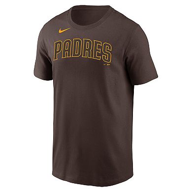 Men's Nike Xander Bogaerts Brown San Diego Padres Name & Number T-Shirt