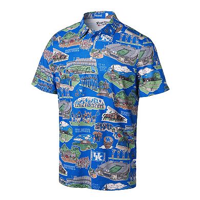 Men's Reyn Spooner Royal Kentucky Wildcats Scenic Polo