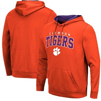 Men's Colosseum Orange Clemson Tigers ResistanceÂ Pullover Hoodie