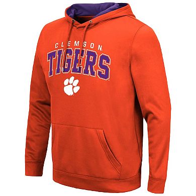 Men's Colosseum Orange Clemson Tigers ResistanceÂ Pullover Hoodie