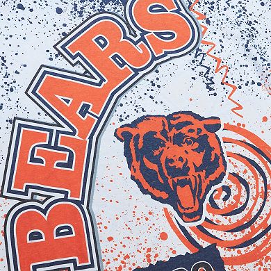 Men's Mitchell & Ness White Chicago Bears Team Burst Sublimated T-Shirt