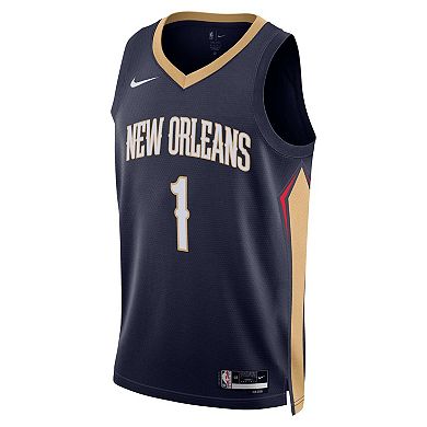 Unisex Nike Zion Williamson Navy New Orleans Pelicans Swingman Jersey - Icon Edition