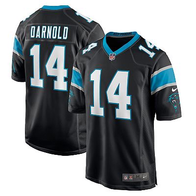 Men s Nike Sam Darnold Black Carolina Panthers Game Player Jersey