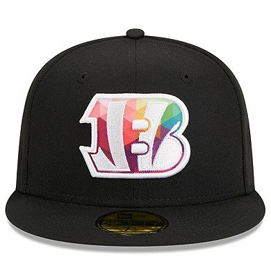 Men's New Era Black Cincinnati Bengals 2023 NFL Crucial Catch 59FIFTY Fitted Hat