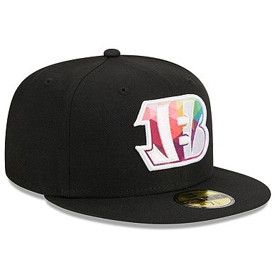 Men's New Era Black Cincinnati Bengals 2023 NFL Crucial Catch 59FIFTY Fitted Hat