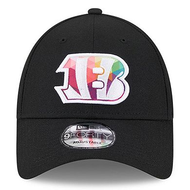 Men's New Era Black Cincinnati Bengals 2023 NFL Crucial Catch 9FORTY Adjustable Hat
