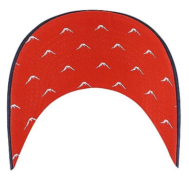 Women's '47 Navy Denver Broncos Confetti Icon Clean Up Adjustable Hat