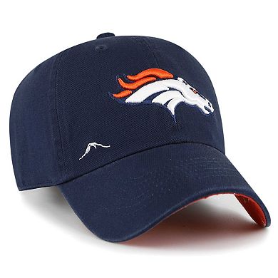 Women's '47 Navy Denver Broncos Confetti Icon Clean Up Adjustable Hat