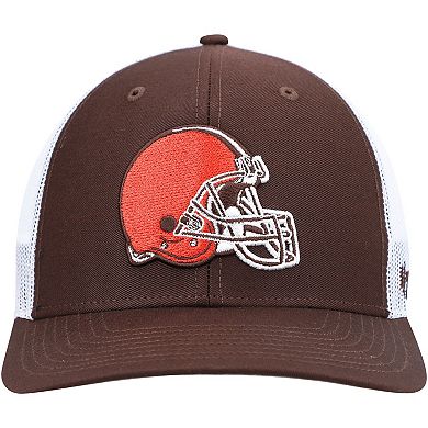 Men's '47 Brown/White Cleveland Browns Trucker Snapback Hat