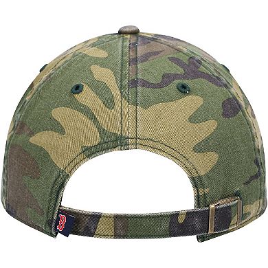 Men's '47 Camo Boston Red Sox Team Clean Up Adjustable Hat