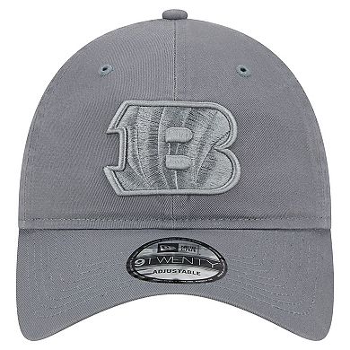 Men's New Era Gray Cincinnati Bengals Color Pack 9TWENTY Adjustable Hat
