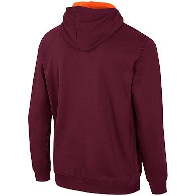 Men's Colosseum Maroon Virginia Tech Hokies Half-Zip Hoodie