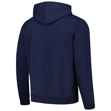 Men's Colosseum Navy West Virginia Mountaineers Sunrise Pullover Hoodie